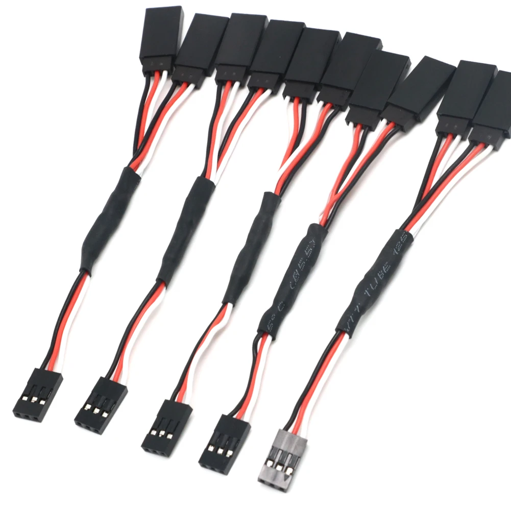 Rca Cable - 5pcs_100/150/200/300/500mm RC Servo Y Extension Cord