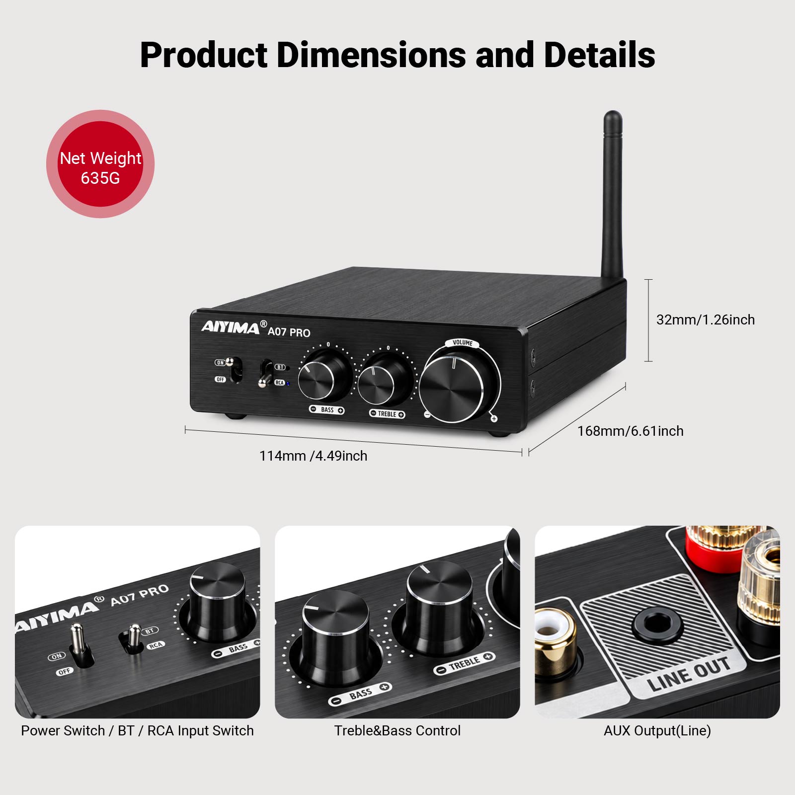 Bộ khuếch đại Bluetooth AIYIMA - đánh giá và giá Es9018 Dac