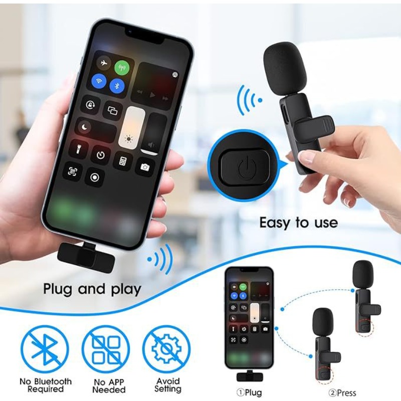 Wireless Lavalier Microphone 2 - đánh giá và giá Condenser Microphone Kit