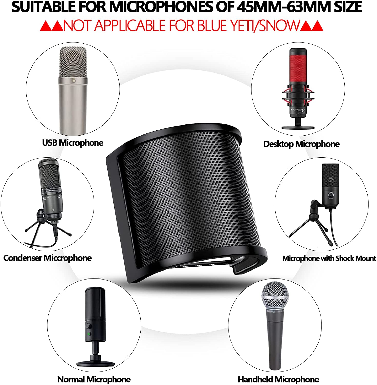 Universal Microphone Pop Filte - đánh giá và giá Ribbon Microphone