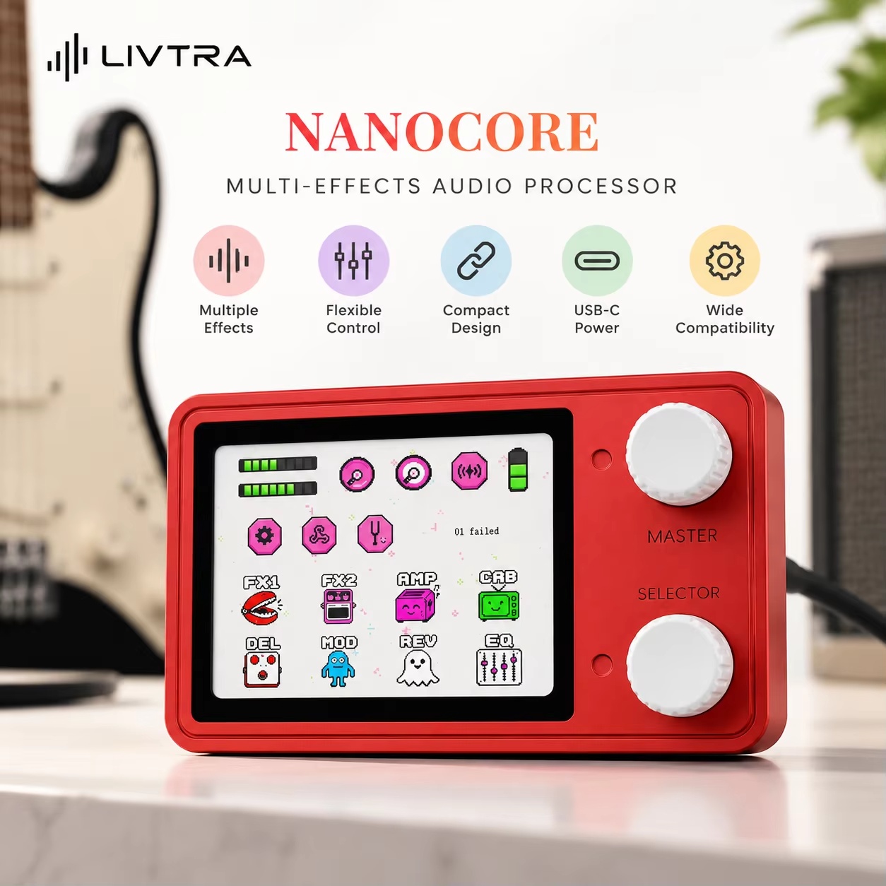 Livtra Nanocore Mini Guitar Mu - đánh giá và giá Audio Interface