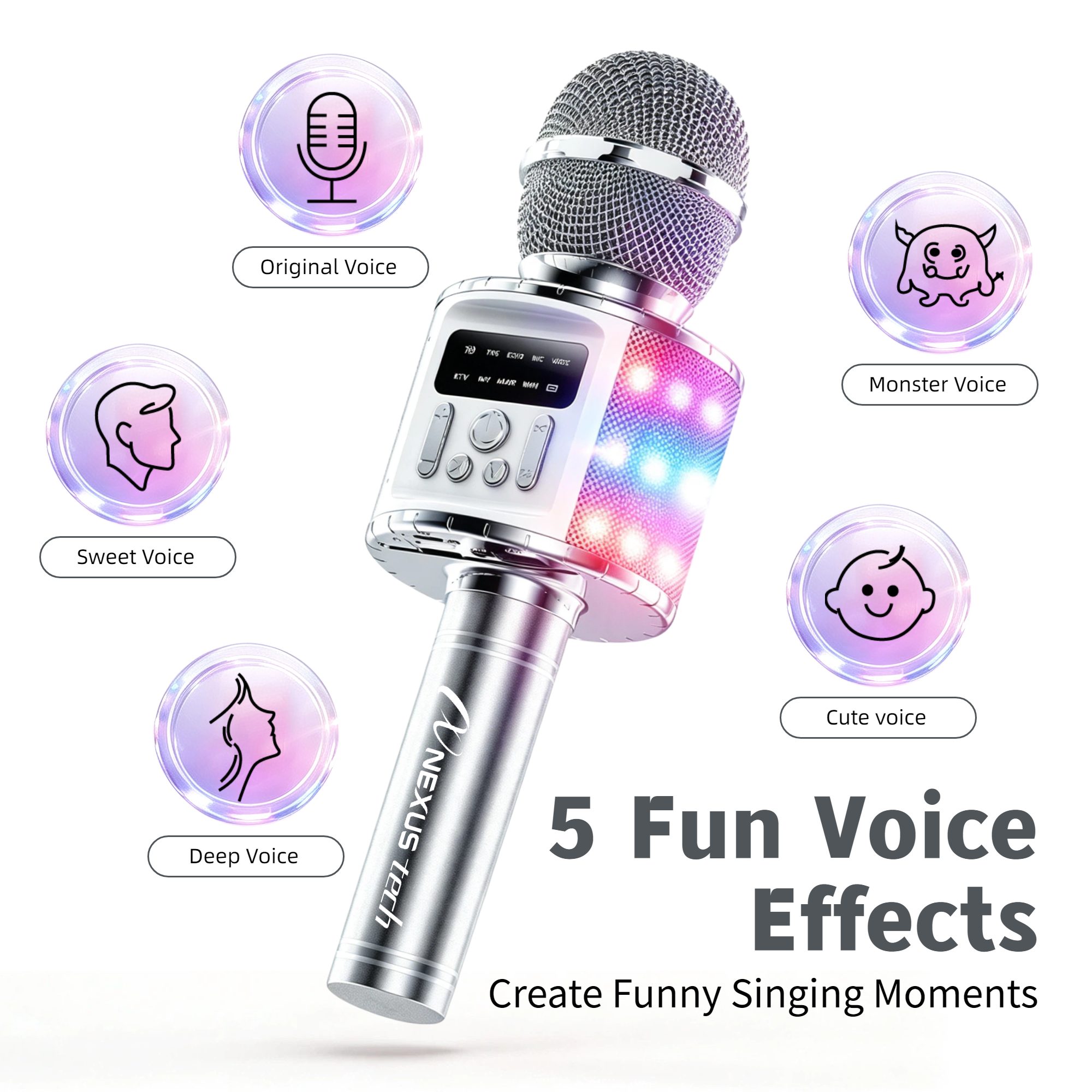 Wireless Bluetooth Karaoke Mic - đánh giá và giá Condenser Microphone Kit