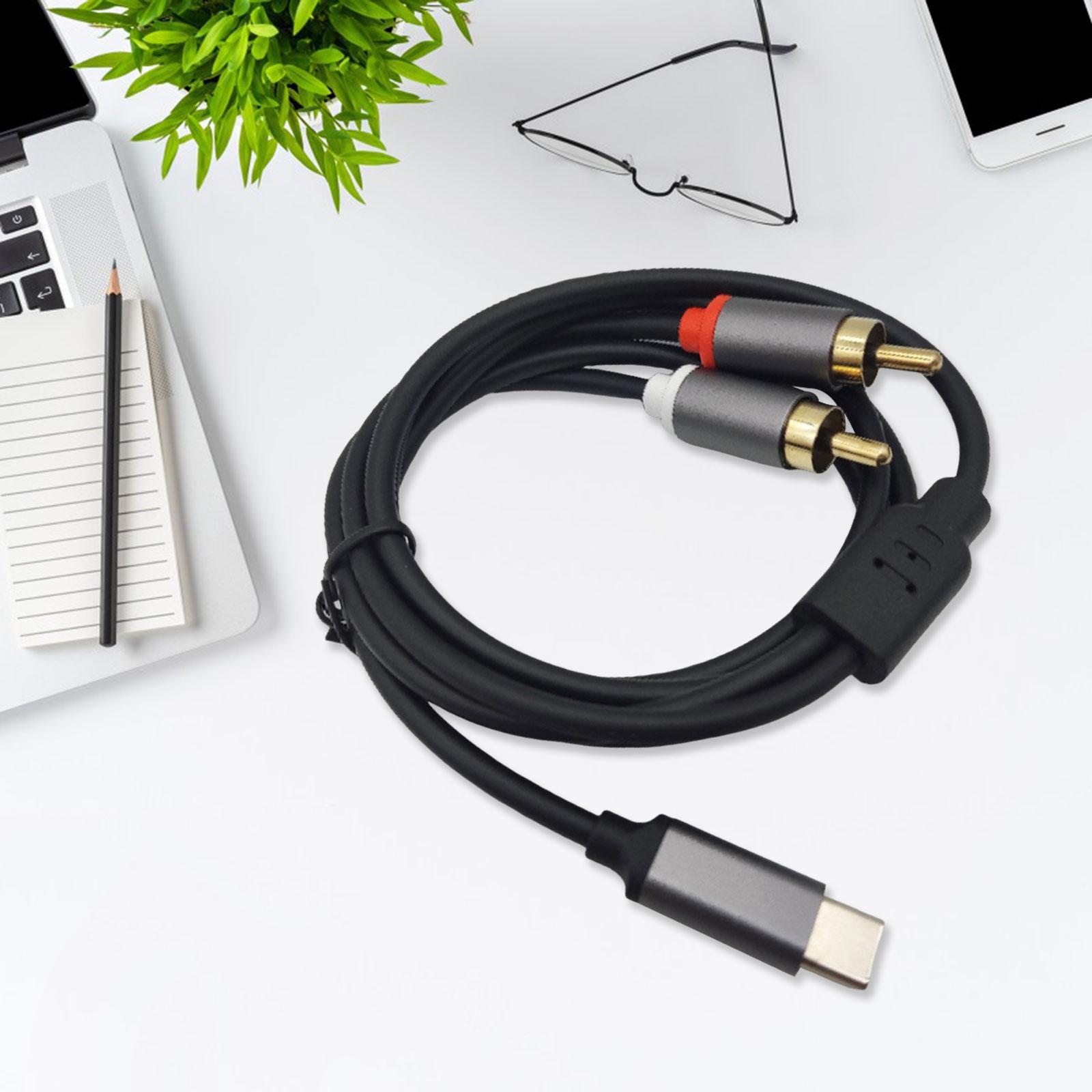 USB C to RCA Stereo Audio Cabl - đánh giá và giá Rca Cable