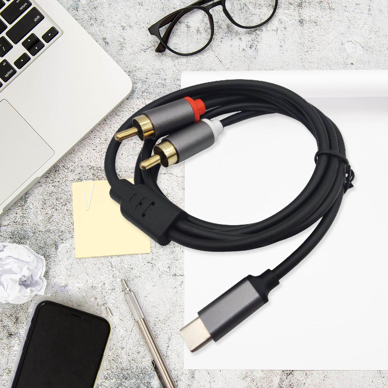 USB C to RCA Stereo Audio Cabl - đánh giá và giá Rca Cable