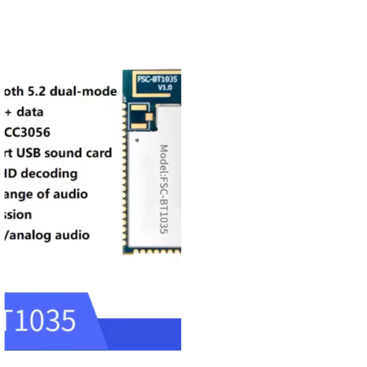 FSC-BT1035 module QCC3056 chip - đánh giá và giá Usb Sound Card