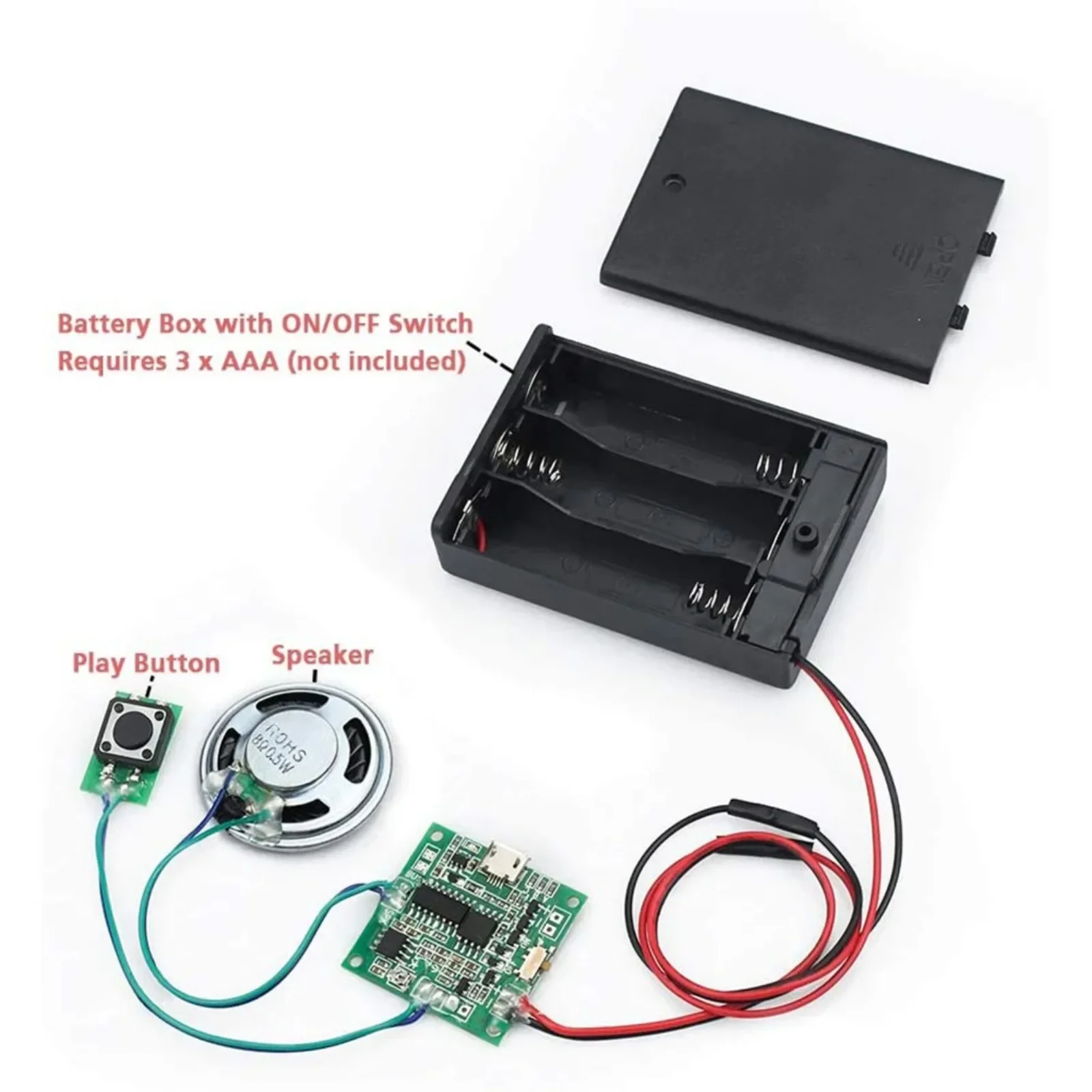 DIYmall Recordable 8M MP3 WAV  - đánh giá và giá Diy Speaker