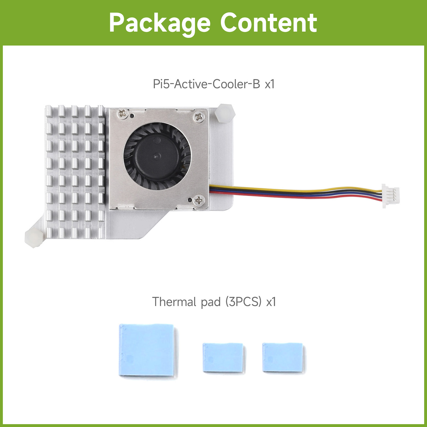 Waveshare Active Cooler (B) fo - đánh giá và giá Heatsink Aluminum